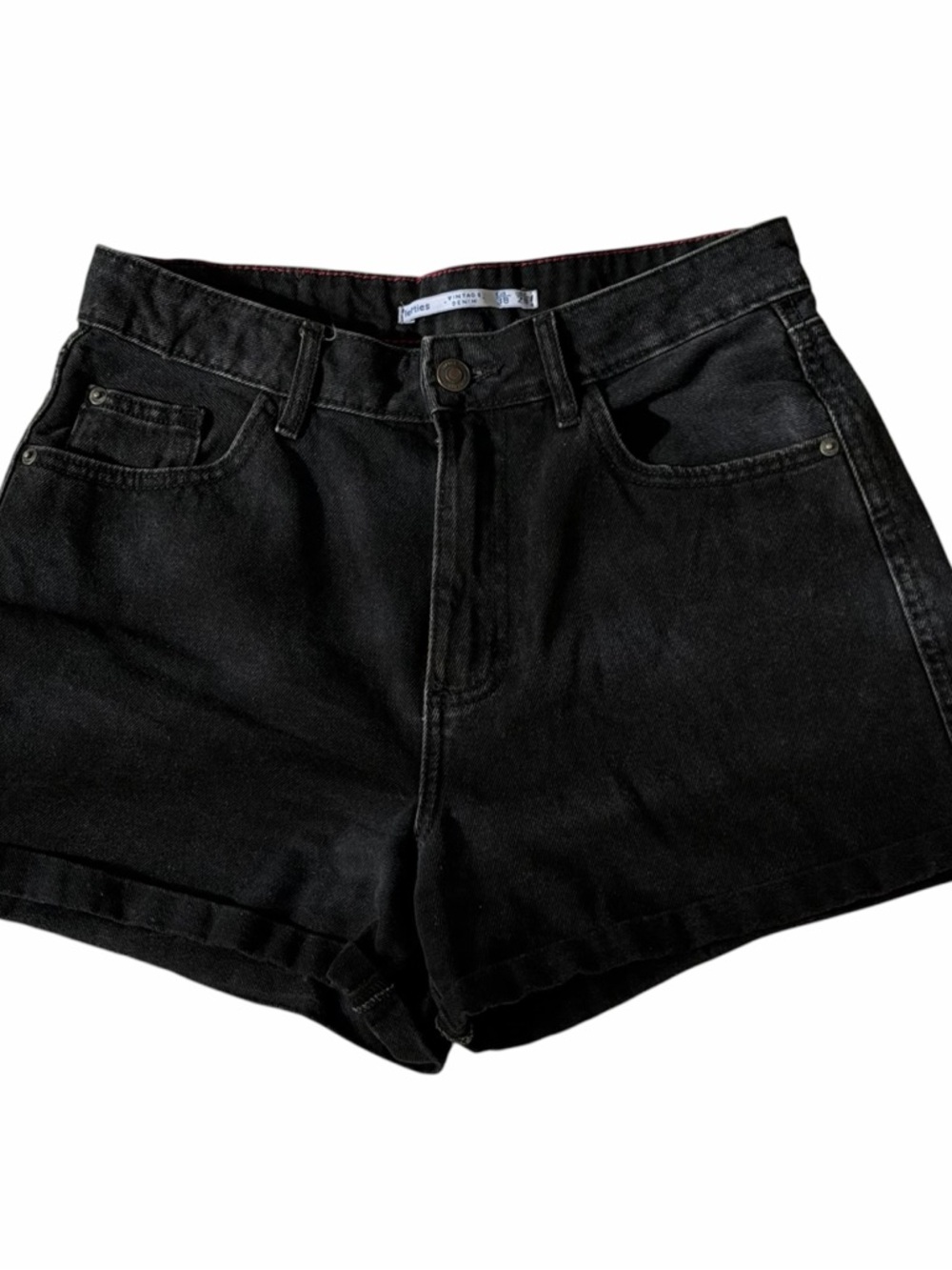 Lefties Vintage denim black jean shorts Spring Summer S